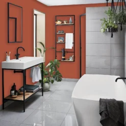 Homebase Bathroom Mid Sheen Paint - Orange Glow 2.5L -Best Paint Shop 12832704 6094832981701962