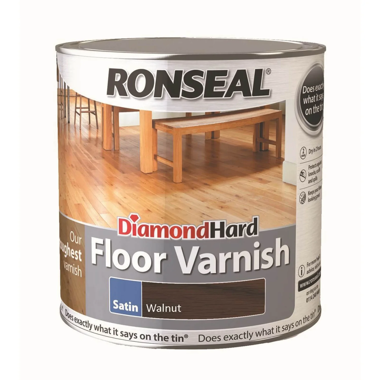 Ronseal Diamond Hard Floor Varnish - Walnut 2.5L Ronseal Diamond Hard Floor Varnish - Walnut 2.5L -Best Paint Shop 12833554 4814831881673920