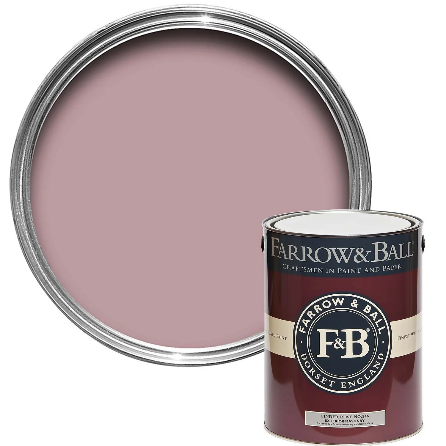 Farrow & Ball Exterior Masonry Paint Cinder Rose - 5L Farrow & Ball Exterior Masonry Paint Cinder Rose - 5L -Best Paint Shop 12836274 8924951852256142