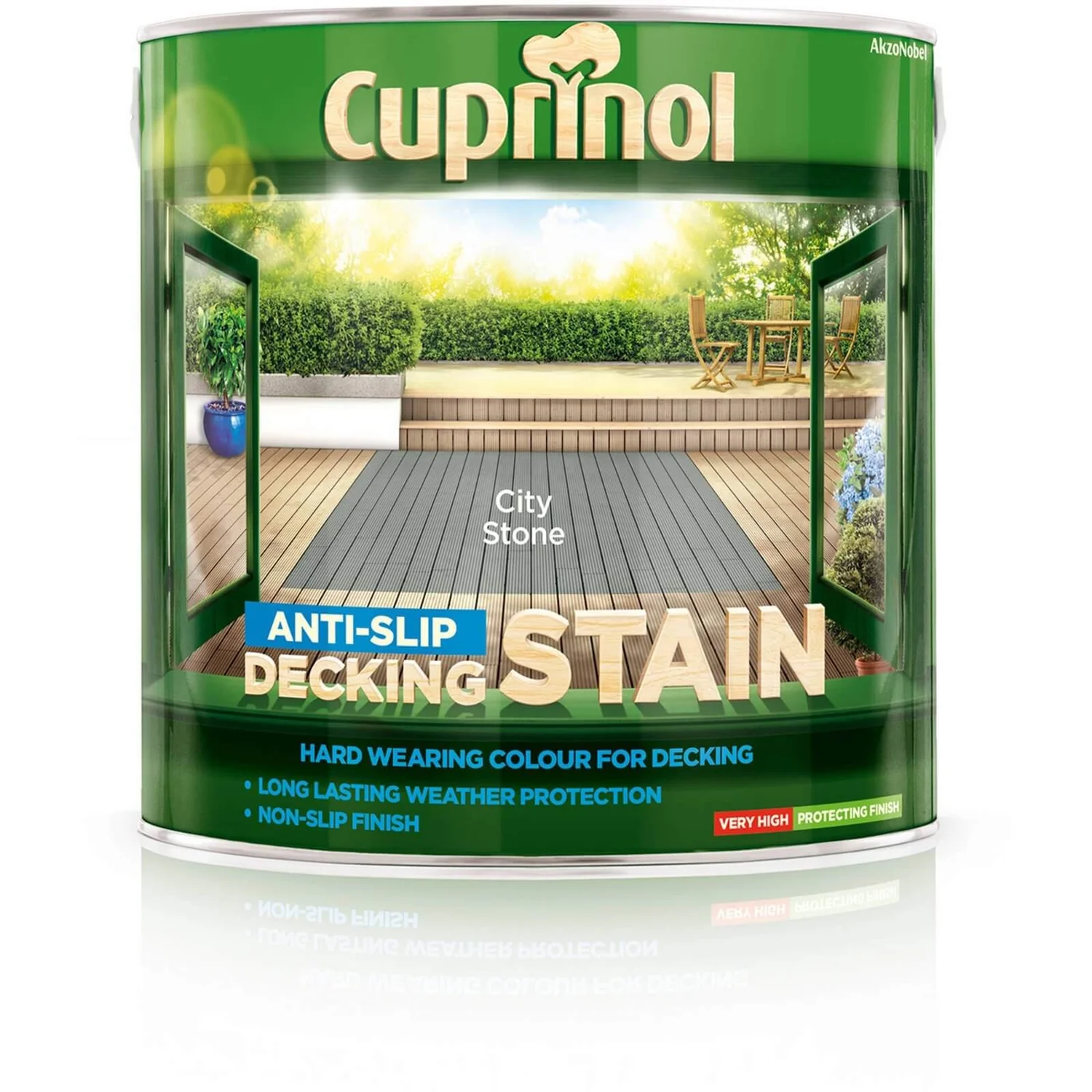 Cuprinol Anti-Slip Decking Stain - City Stone - 2.5L Cuprinol Anti-Slip Decking Stain - City Stone - 2.5L -Best Paint Shop 12836846 5674831917562875