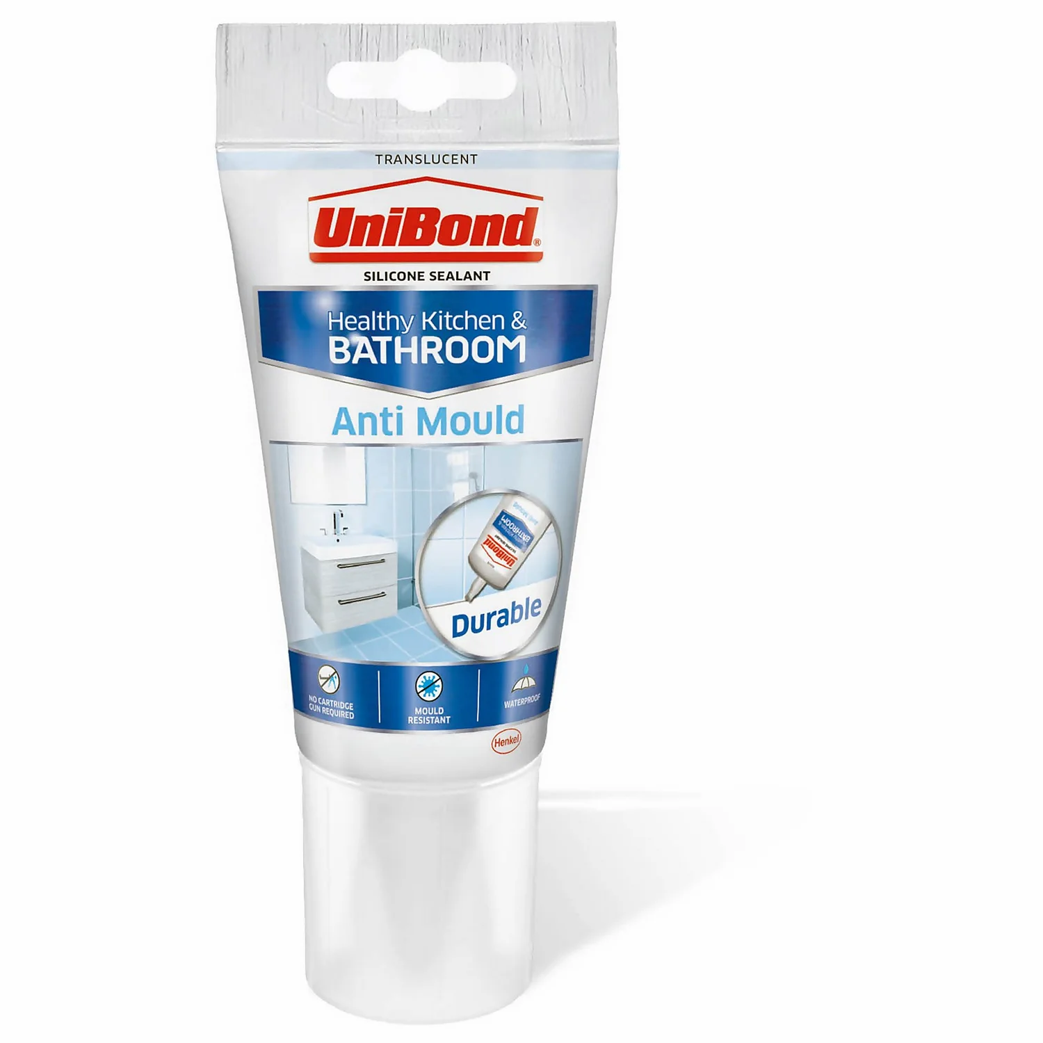 UniBond Anti Mould Kitchen and Bathroom Sealant - Translucent Tube 147g UniBond Anti Mould Kitchen And Bathroom Sealant - Translucent Tube 147g -Best Paint Shop 12838148 2905033055175914