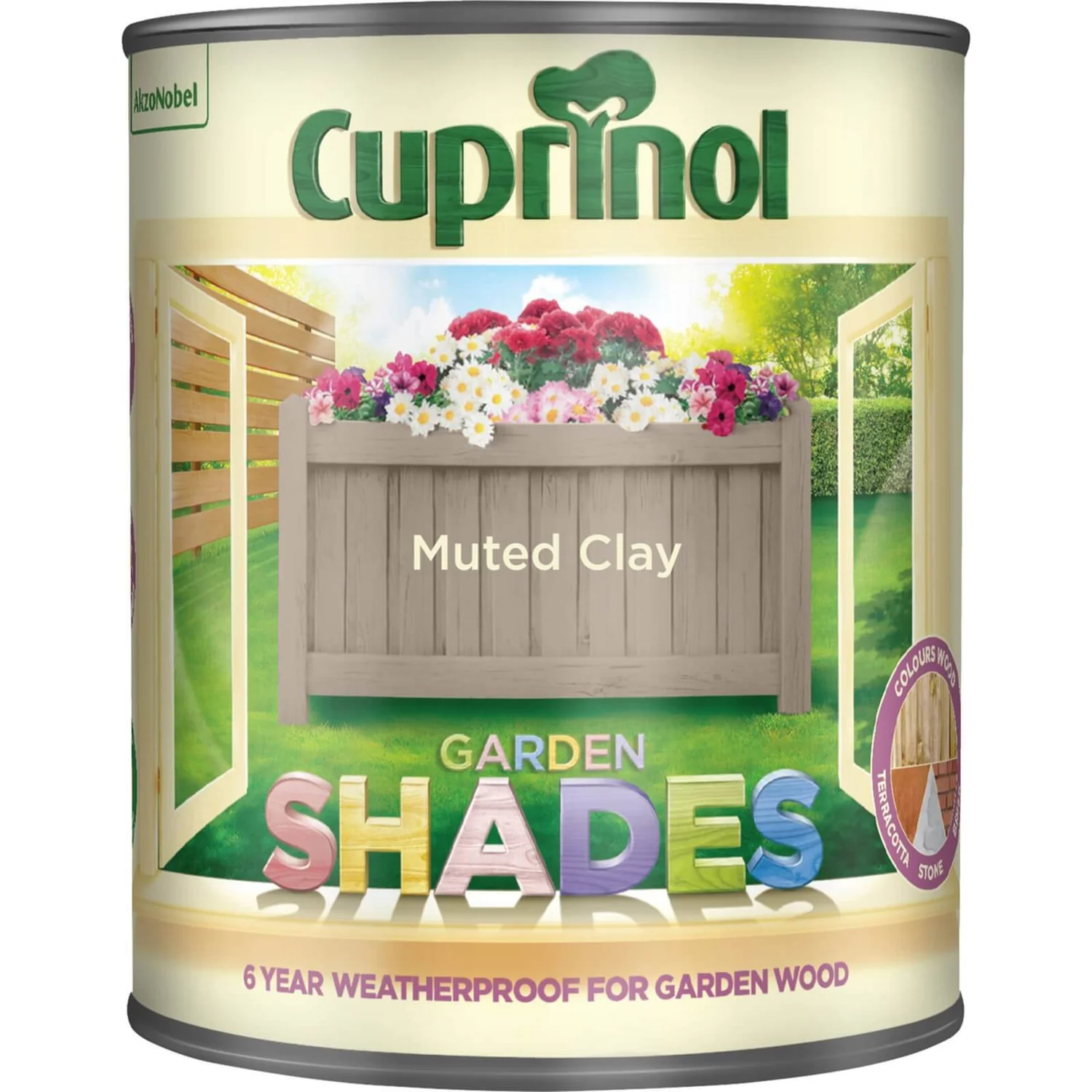 Cuprinol Garden Shades Muted Clay - 1L Cuprinol Garden Shades Muted Clay - 1L -Best Paint Shop 12839228 1234831604853141