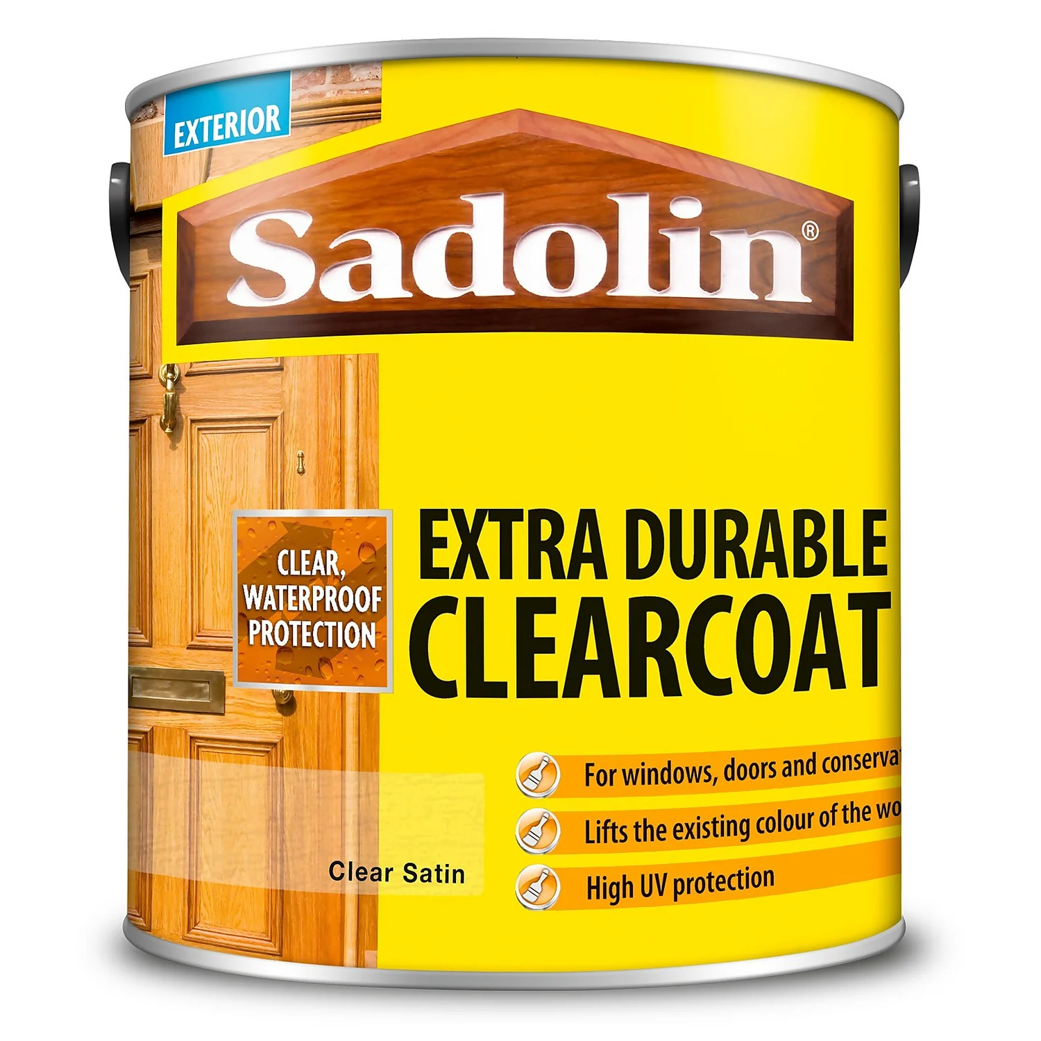 Sadolin Extra Durable ClearCoat Satin Wood Treatment Clear - 2.5L Sadolin Extra Durable ClearCoat Satin Wood Treatment Clear - 2.5L -Best Paint Shop 12839231 1524951406479071