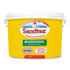 Sandtex® Ultra Smooth Masonry Paint Mid Stone - 10L -Best Paint Shop 12840368 1214872085458057
