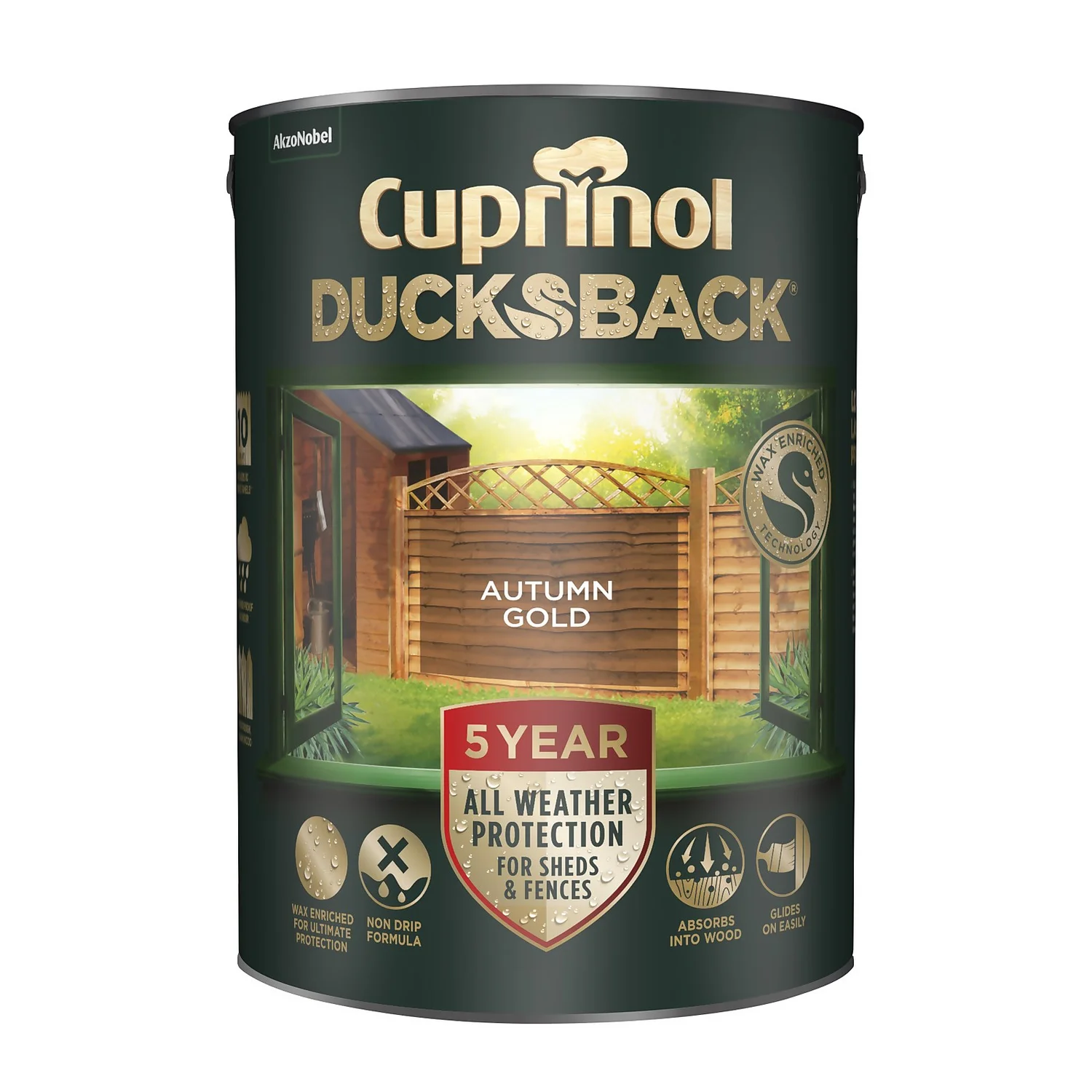 Cuprinol 5 Year Ducksback - Autumn Gold - 5L Cuprinol 5 Year Ducksback - Autumn Gold - 5L -Best Paint Shop 12841490 1874865616011025
