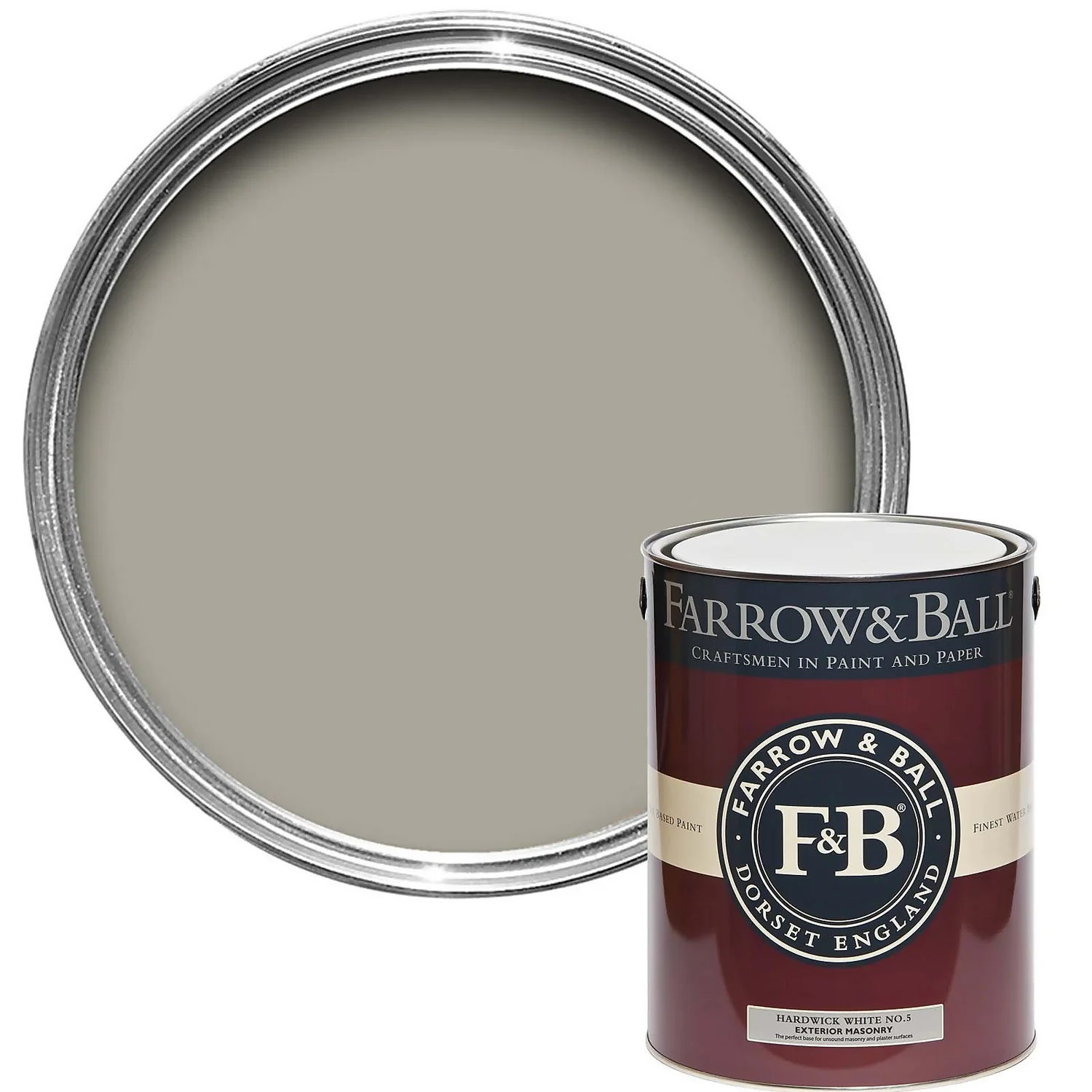 Farrow & Ball Exterior Masonry Paint Hardwick White - 5L Farrow & Ball Exterior Masonry Paint Hardwick White - 5L -Best Paint Shop 12841745 6134951865777619
