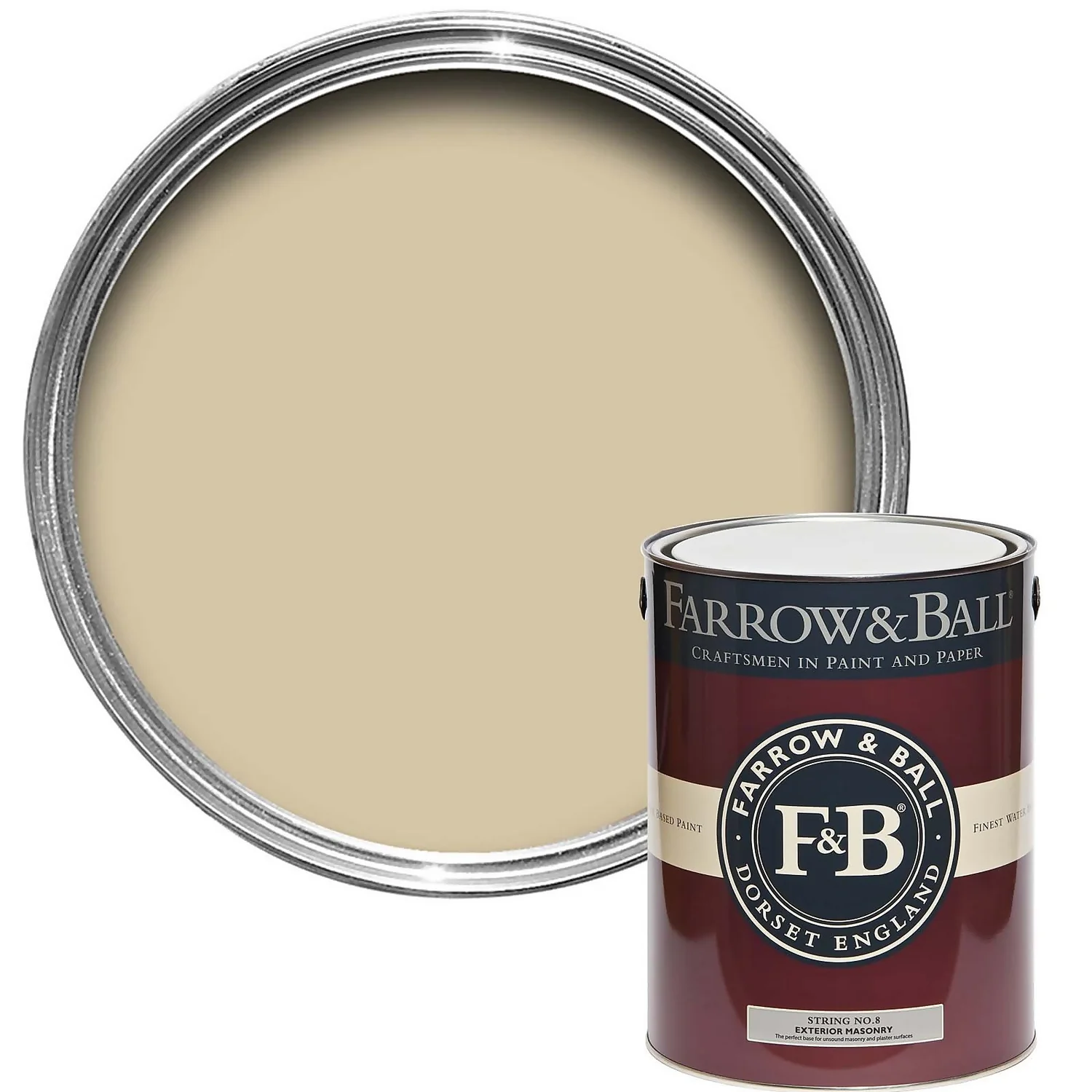 Farrow & Ball Exterior Masonry String - 5L Farrow & Ball Exterior Masonry String - 5L -Best Paint Shop 12842143 1854951866108312
