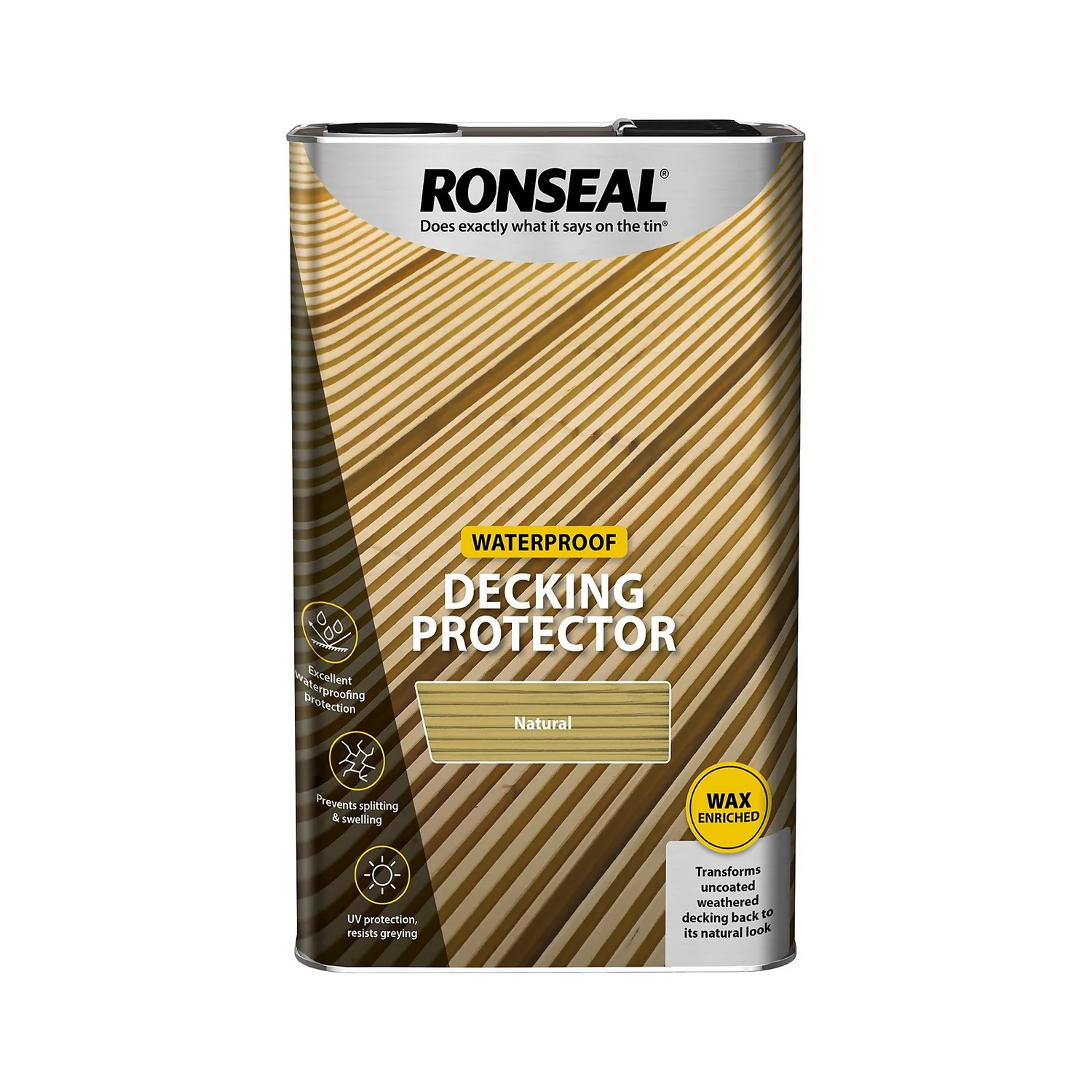 Ronseal Decking Protector Natural - 5L Ronseal Decking Protector Natural - 5L -Best Paint Shop 12843273 1004946168611197