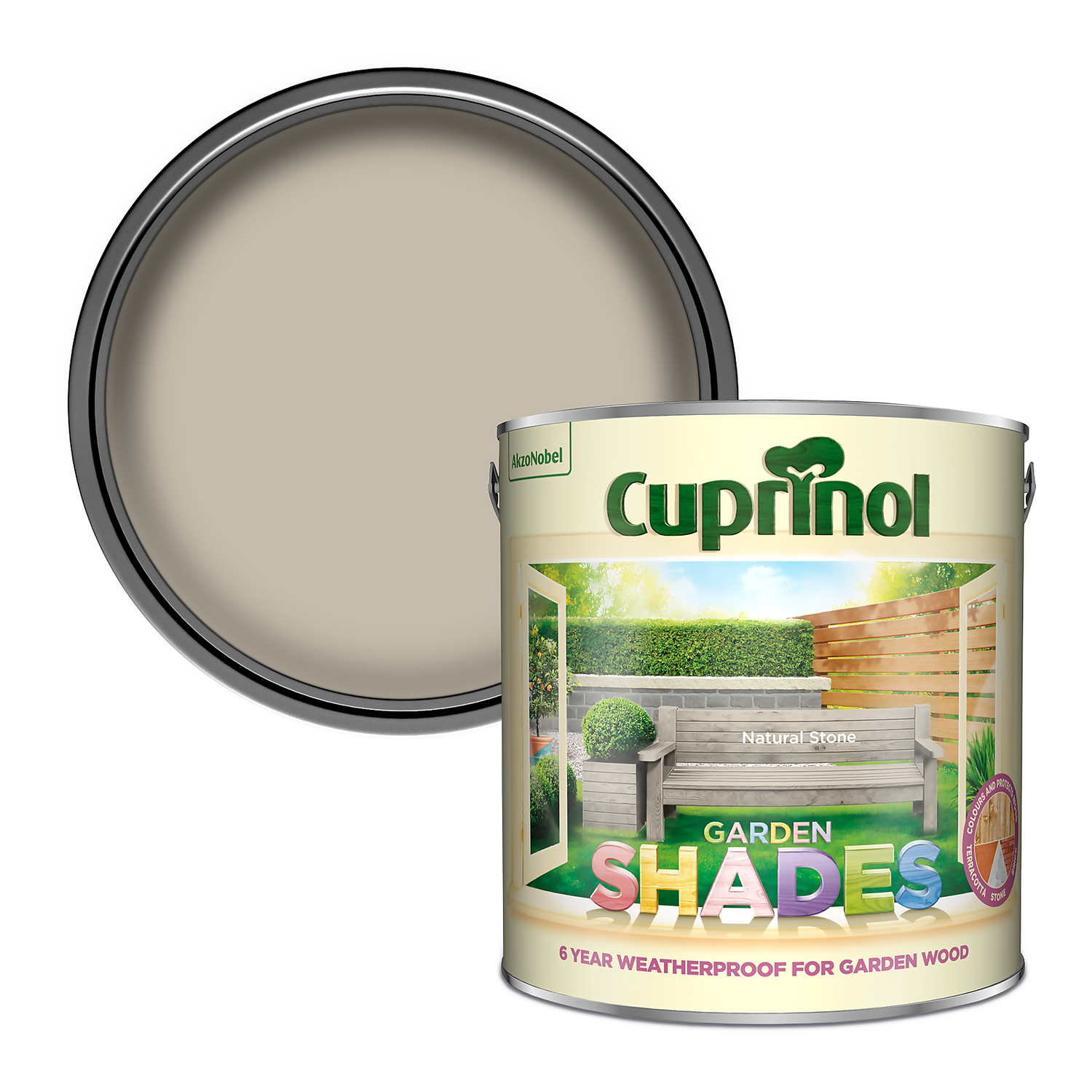 Cuprinol Garden Shades Natural Stone - 2.5L Cuprinol Garden Shades Natural Stone - 2.5L -Best Paint Shop 12844602 1384949842923945