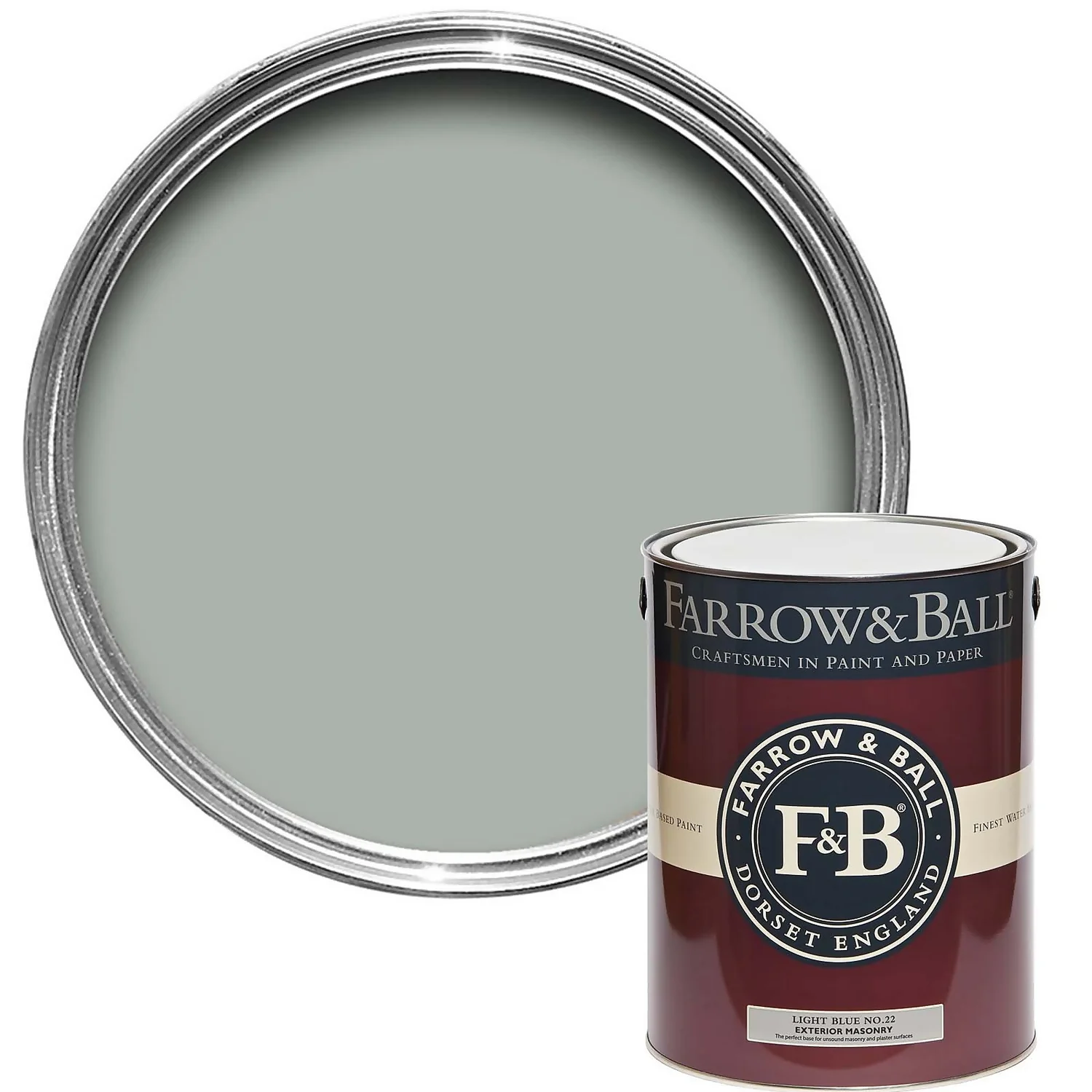 Farrow & Ball Exterior Masonry Light Blue - 5L Farrow & Ball Exterior Masonry Light Blue - 5L -Best Paint Shop 12845194 2114951867458315