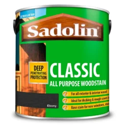 Sadolin Classic All Purpose Woodstain Ebony - 2.5L -Best Paint Shop 12845195 1554955541606165