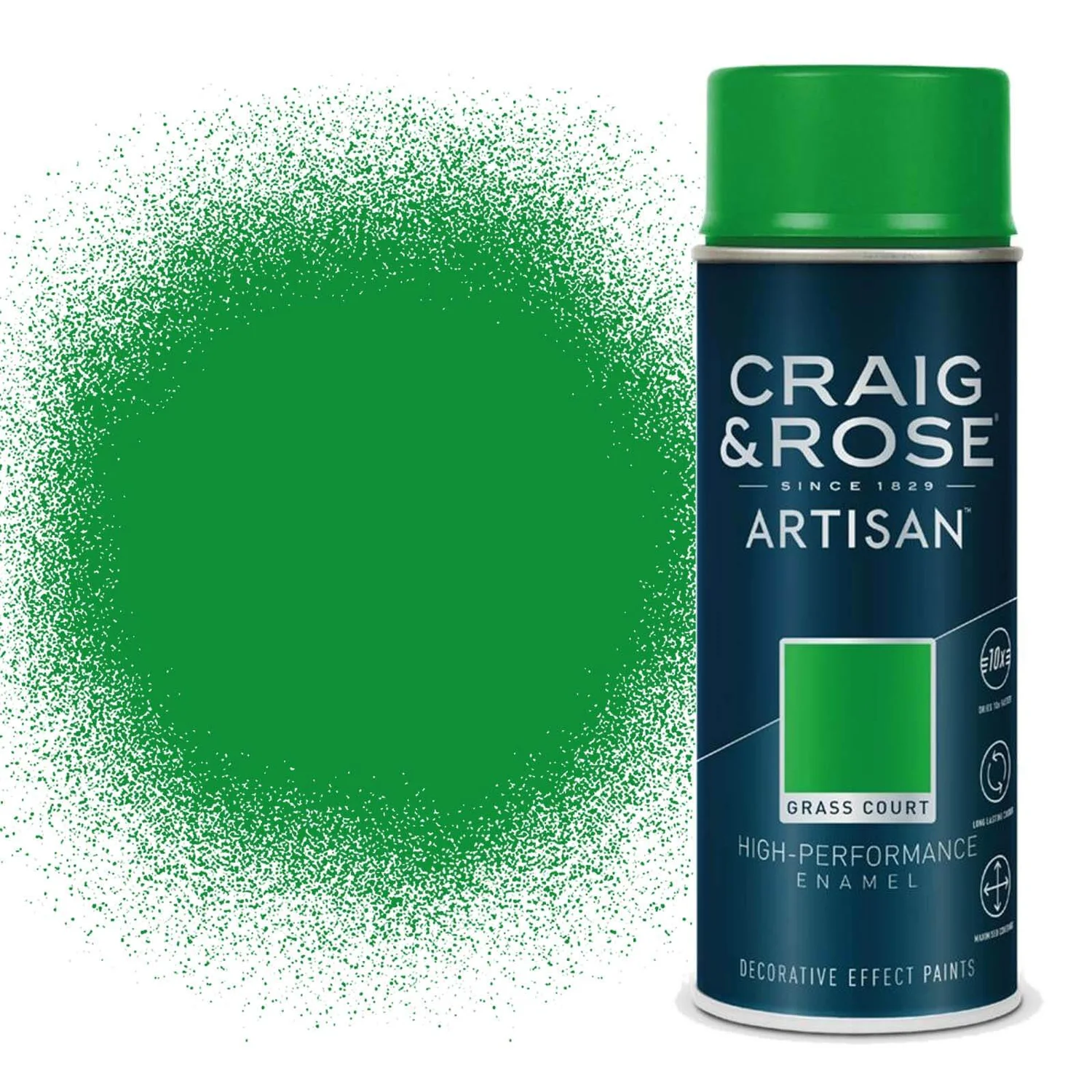 Craig & Rose Artisan Enamel Gloss Spray Paint - Grass Court - 400ml Craig & Rose Artisan Enamel Gloss Spray Paint - Grass Court - 400ml -Best Paint Shop 12846245 2034831907327211