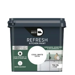 Maison Deco Refresh Kitchen Cupboards, Worktops & Splashbacks Paint Cool White - 750ml