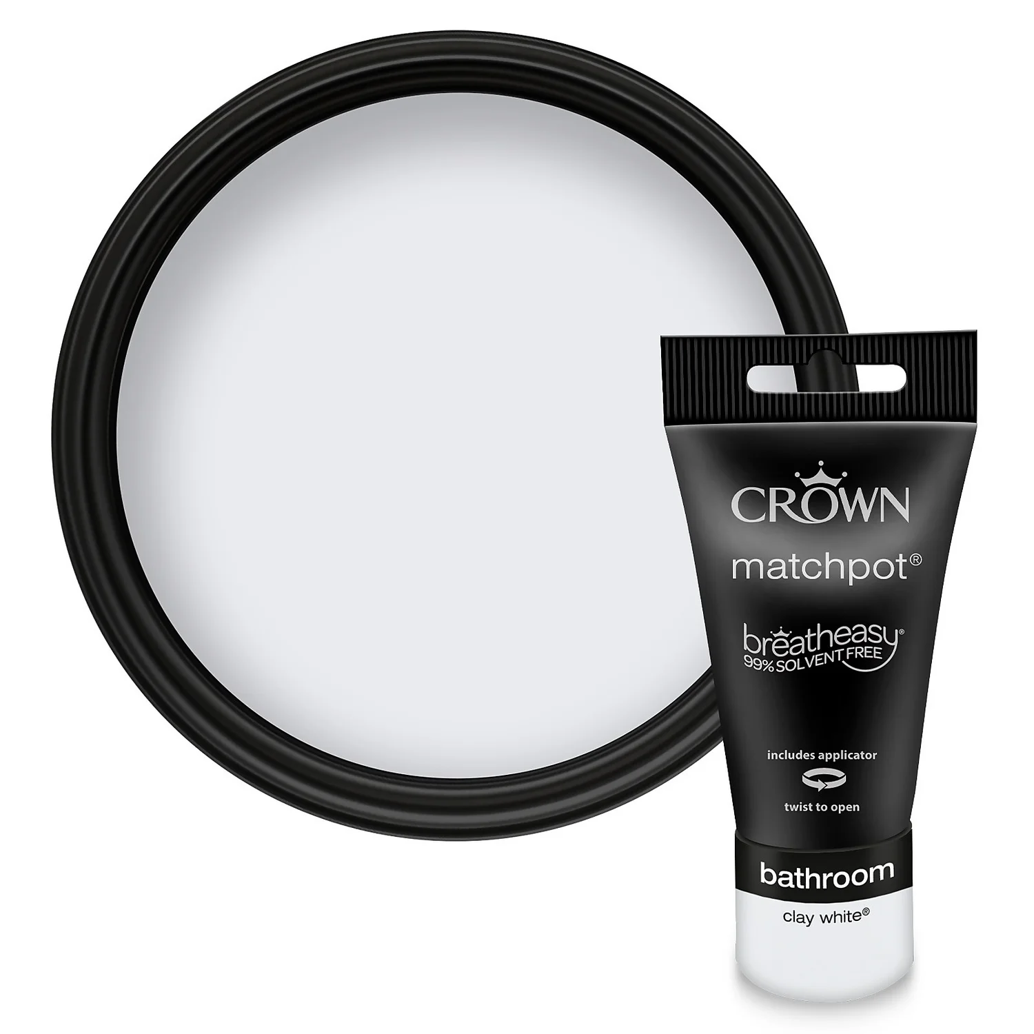 Crown Easyclean Bathroom Paint Clay White - 0.04L Crown Easyclean Bathroom Paint Clay White - 0.04L -Best Paint Shop 12886552 1424847487497301