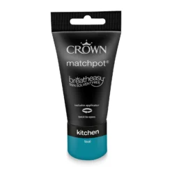 Crown Easyclean Kitchen Paint Teal - 0.04L -Best Paint Shop 12886745 1214853989953378