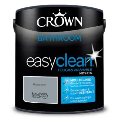Crown Easyclean® Mouldguard+ Bathroom Mid Sheen Washable Multi Surface Paint Blue Gravel® - 2.5L 6 Crown Easyclean® Mouldguard+ Bathroom Mid Sheen Washable Multi Surface Paint Blue Gravel® - 2.5L -Best Paint Shop 12886755 1594853415650199