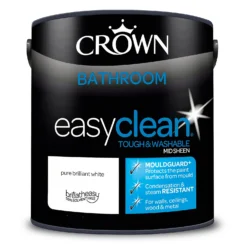 Crown Easyclean Bathroom Paint Brilliant White - 2.5L 6 Crown Easyclean Bathroom Paint Brilliant White - 2.5L -Best Paint Shop 12886758 1544853415778143