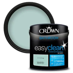 Best Paint Shop 34 Crown Easyclean® Mouldguard+ Bathroom Mid Sheen Washable Multi Surface Paint Soft Duck Egg® - 2.5 L