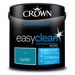 Crown Easyclean® Mouldguard+ Bathroom Mid Sheen Washable Multi Surface Paint Teal® - 2.5L -Best Paint Shop 12886785 1454853416092270