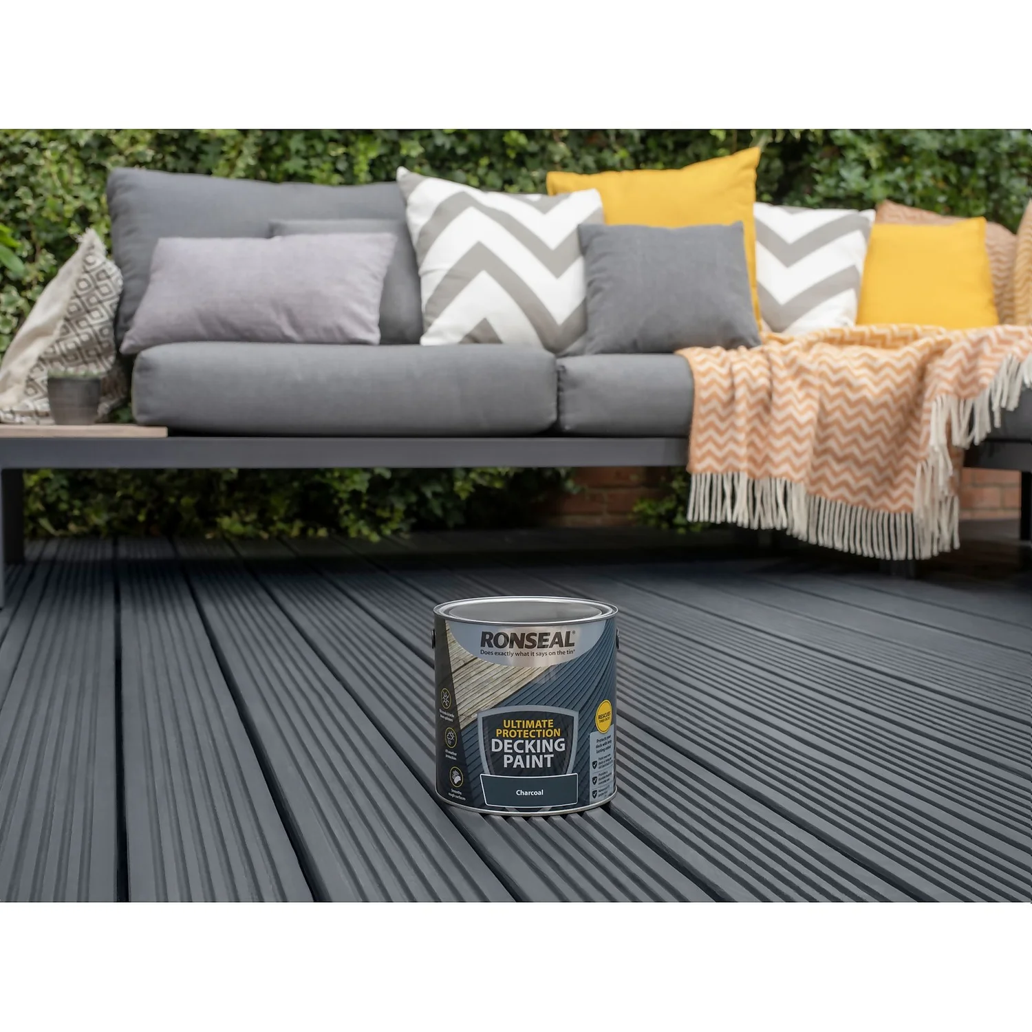 Ronseal Ultimate Protection Decking Paint Charcoal - 2.5L Ronseal Ultimate Protection Decking Paint Charcoal - 2.5L -Best Paint Shop 12889258 6854942291354491