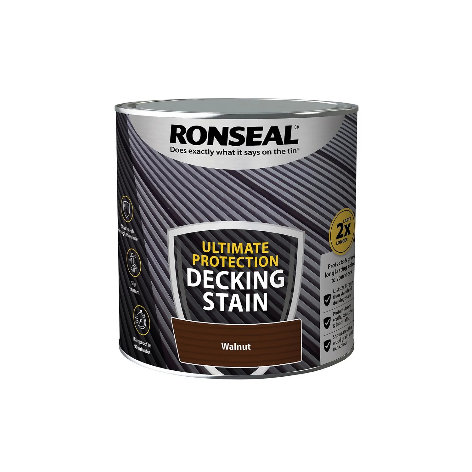 Ronseal Ultimate Protection Decking Stain Walnut - 2.5L Ronseal Ultimate Protection Decking Stain Walnut - 2.5L -Best Paint Shop 12889269 8734949798956839