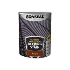 Ronseal Ultimate Protection Decking Stain Rich Mahogany - 5L -Best Paint Shop 12889277 9464949798562189