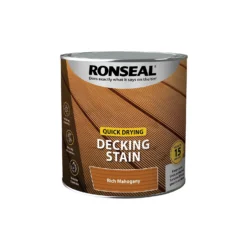 Ronseal Quick Drying Decking Stain Rich Mahogany - 2.5L -Best Paint Shop 12893336 3794949798781402
