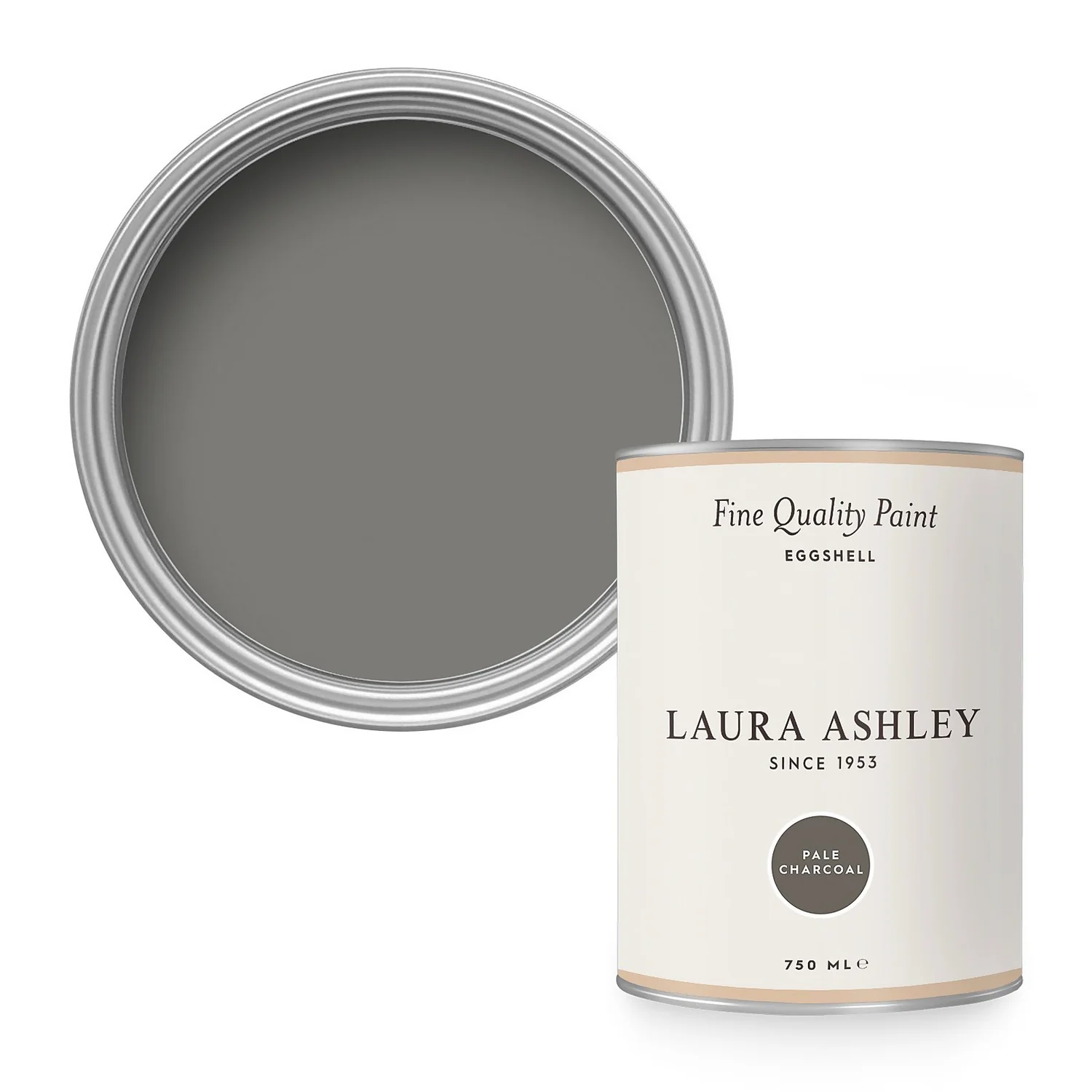 Laura Ashley Eggshell Paint Pale Charcoal - 750ml Laura Ashley Eggshell Paint Pale Charcoal - 750ml -Best Paint Shop 13134807 9374939287893064