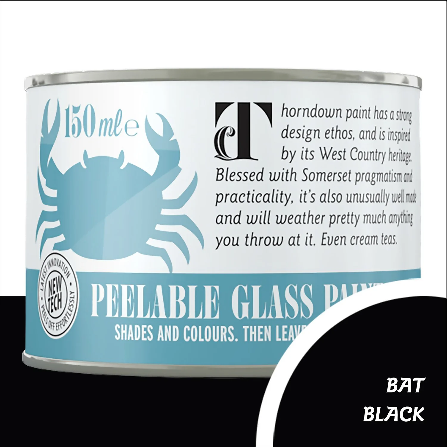 Thorndown Bat Black Peelable Glass Paint 150ml Thorndown Bat Black Peelable Glass Paint 150ml -Best Paint Shop 13301818 1434920565599078