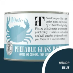 Thorndown Bishop Blue Peelable Glass Paint 150ml