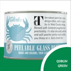 Thorndown Goblin Green Peelable Glass Paint 150ml