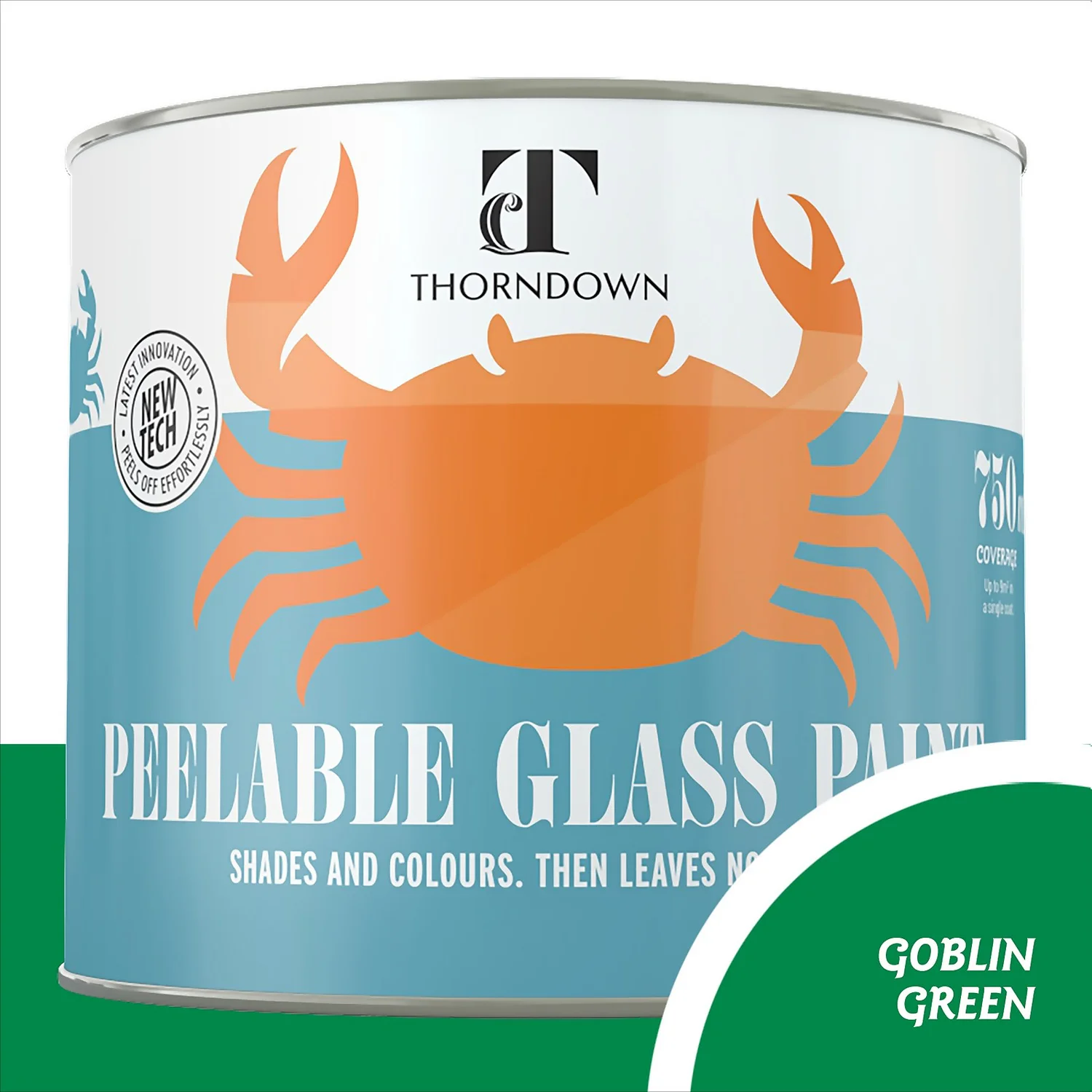 Thorndown Goblin Green Peelable Glass Paint 750ml Thorndown Goblin Green Peelable Glass Paint 750ml -Best Paint Shop 13301856 1624920758666913