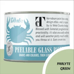 Thorndown Parlyte Green Peelable Glass Paint 150ml
