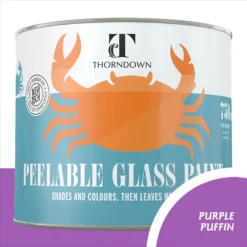 Thorndown Purple Puffin Peelable Glass Paint 750ml