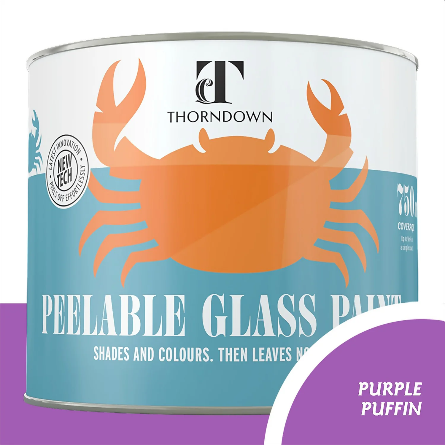 Thorndown Purple Puffin Peelable Glass Paint 750ml Thorndown Purple Puffin Peelable Glass Paint 750ml -Best Paint Shop 13301882 2744920789447888