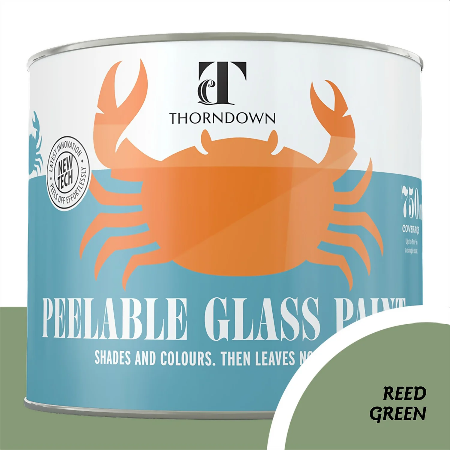 Thorndown Reed Green Peelable Glass Paint 750ml Thorndown Reed Green Peelable Glass Paint 750ml -Best Paint Shop 13301883 8284920790440690