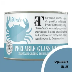 Thorndown Squirrel Blue Peelable Glass Paint 150ml
