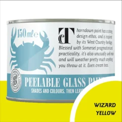 Thorndown Wizard Yellow Peelable Glass Paint 150ml