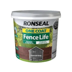Ronseal One Coat Fence Life Charcoal Grey 5L -Best Paint Shop 13531571 1024934551534242