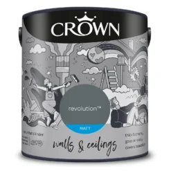 Crown Matt Emulsion Paint Revolution - 2.5L -Best Paint Shop 13807033 5994964058532545