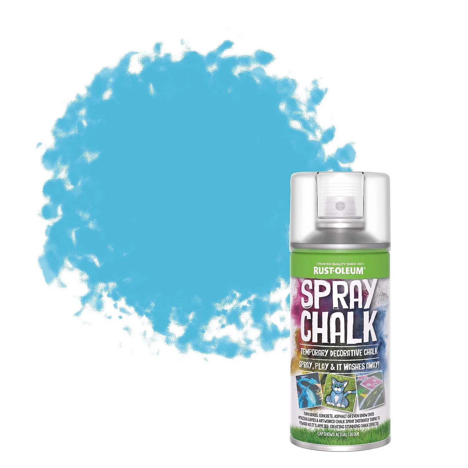 Rust-Oleum Spray Chalk Paint Blue - 150ml Rust-Oleum Spray Chalk Paint Blue - 150ml -Best Paint Shop 14606474 1175053507001781